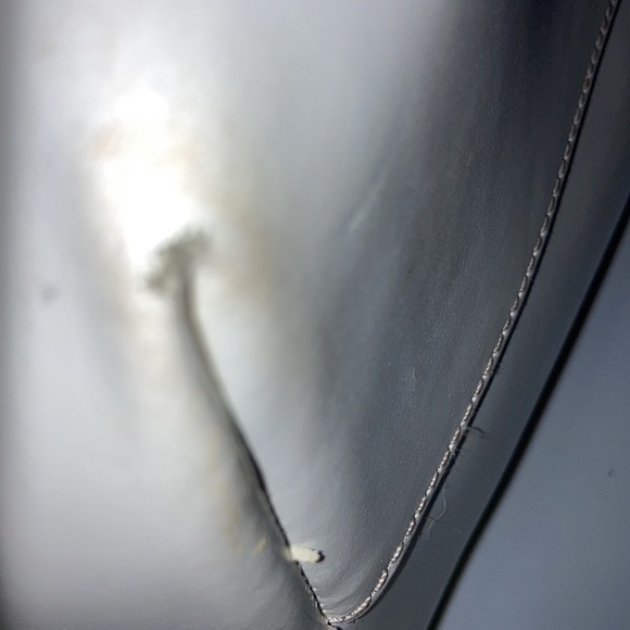 J. Crew Purse Uptown Tote White Leather Large Shoulder Bag - Picture 7 of 12